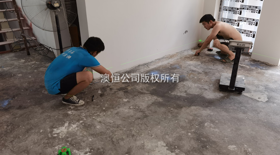 打水平、标高、弹线