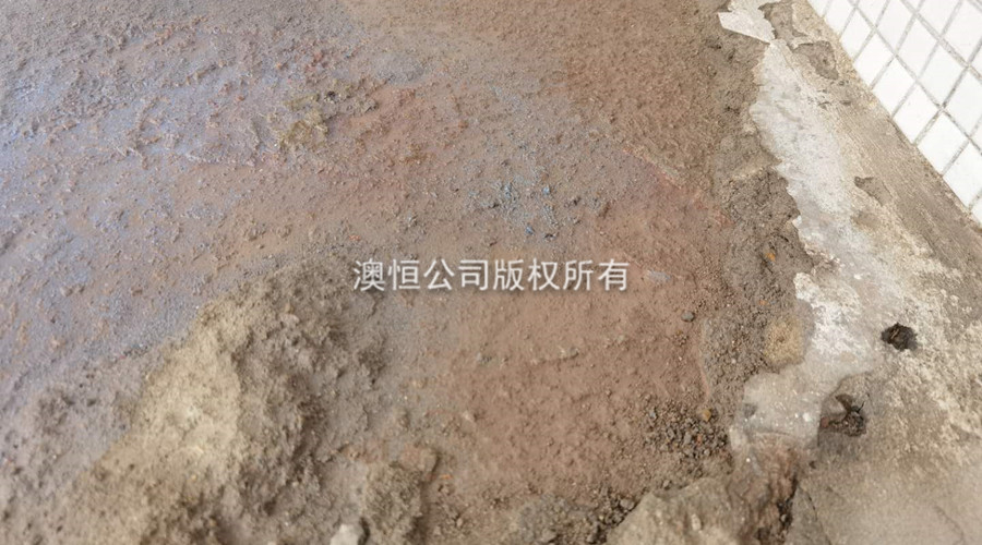 找平前的基础地面