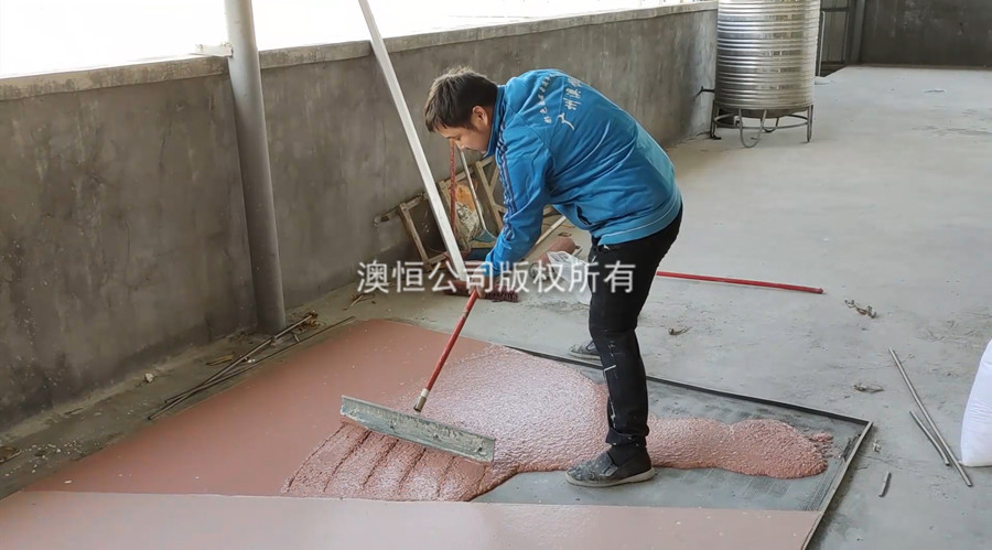 新型无机磨石摊铺要点 新型无机磨石摊铺要点