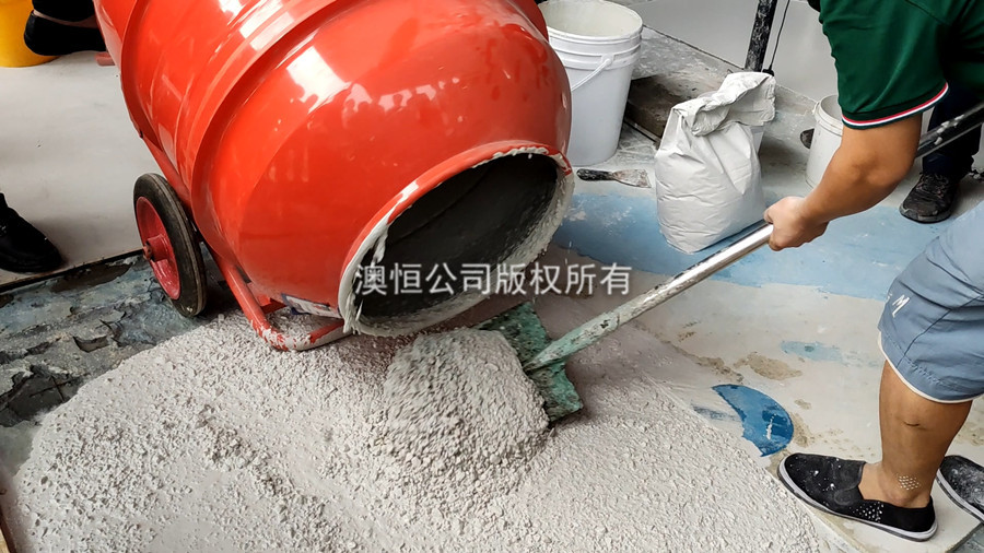 澳恒纳米水磨石施工现场 澳恒纳米水磨石施工现场